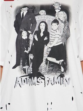 Forever 21 Black Addams Family Graphic Tee